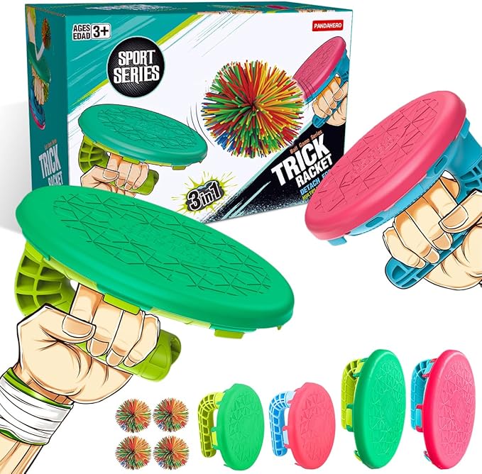 Paddle Ball & Toss Game Set for Kids – 4 Paddles & Balls – Outdoor Toy for Ages 6–12