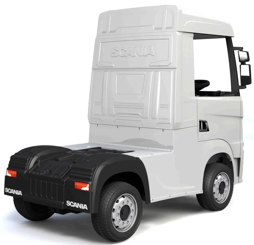 Xmas Club - Official Scania 24V White Ride-On Truck & Trailer