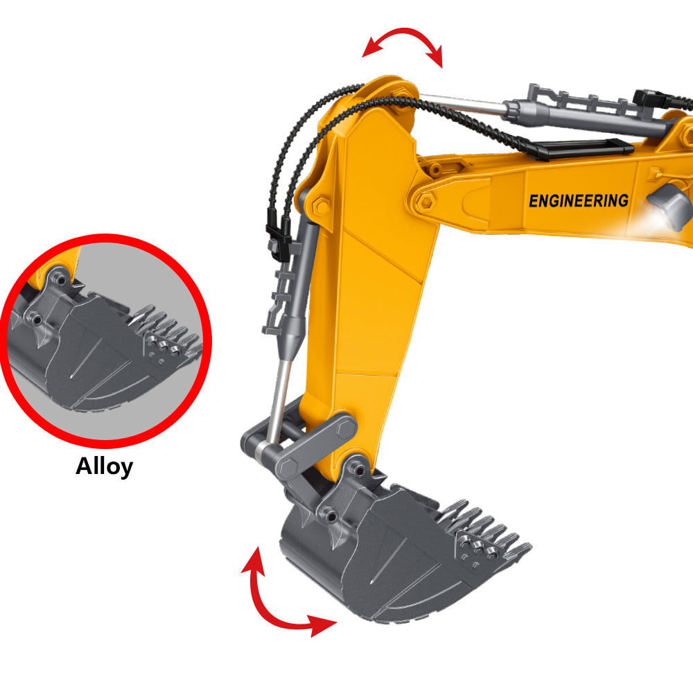 ZMX Engineering Excavator Construction Toy with Remote Control