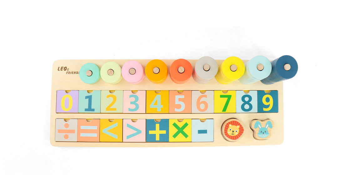 Leo & Friends Shape and Number Sorter – Educational Counting & Sorting Puzzle for Toddlers