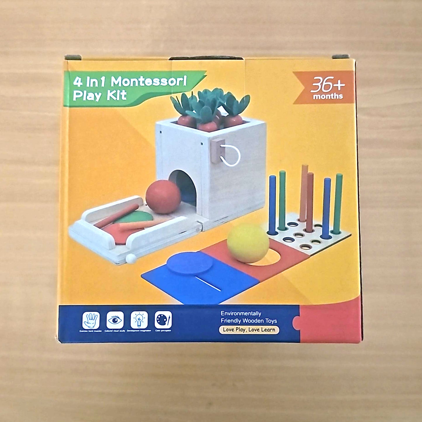Early Learning Wooden 4-In-1 Play Kit