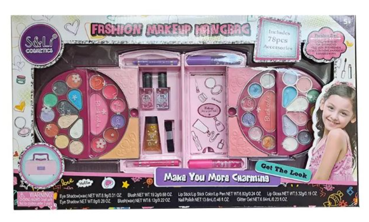 My First Princess Make Up Kit with Foldable Carry Case (Age 3+)