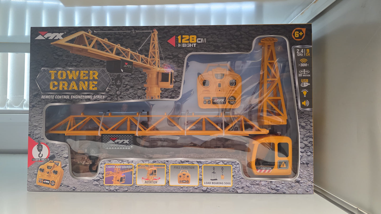 ZMX Engineering Tower Crane Toy with Remote Control
