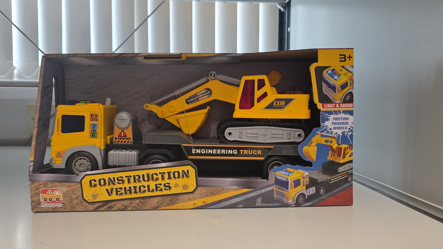 Truck and Excavator Construction Toy