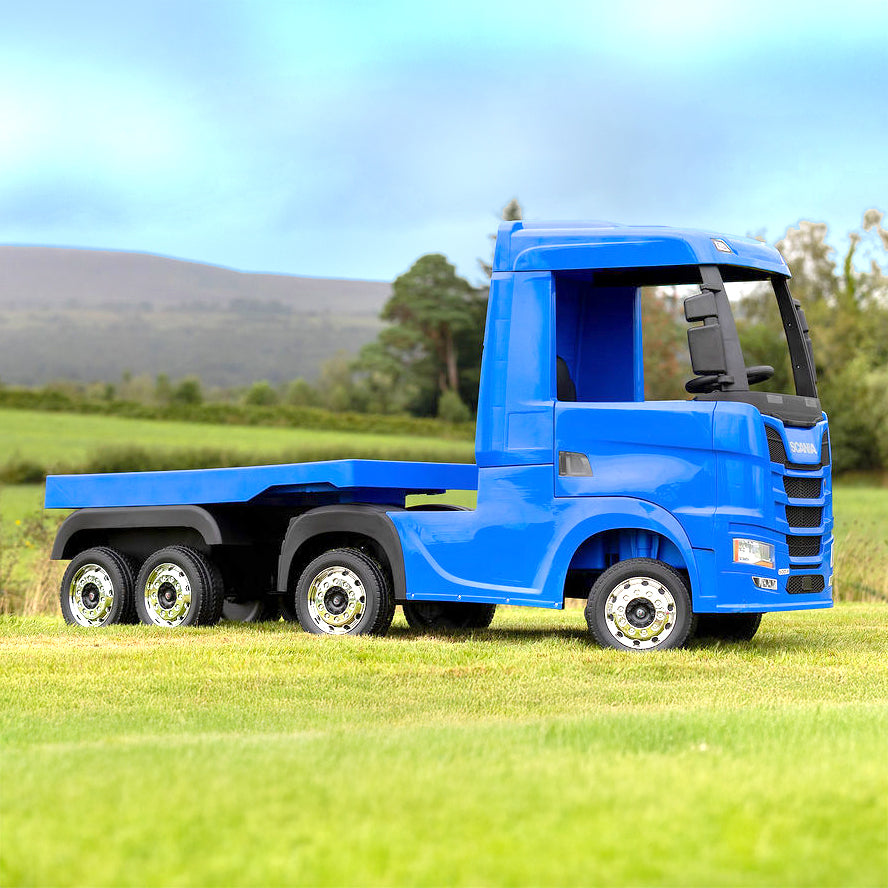 Xmas Club - Official Scania Blue 24V Ride-On Truck & Trailer