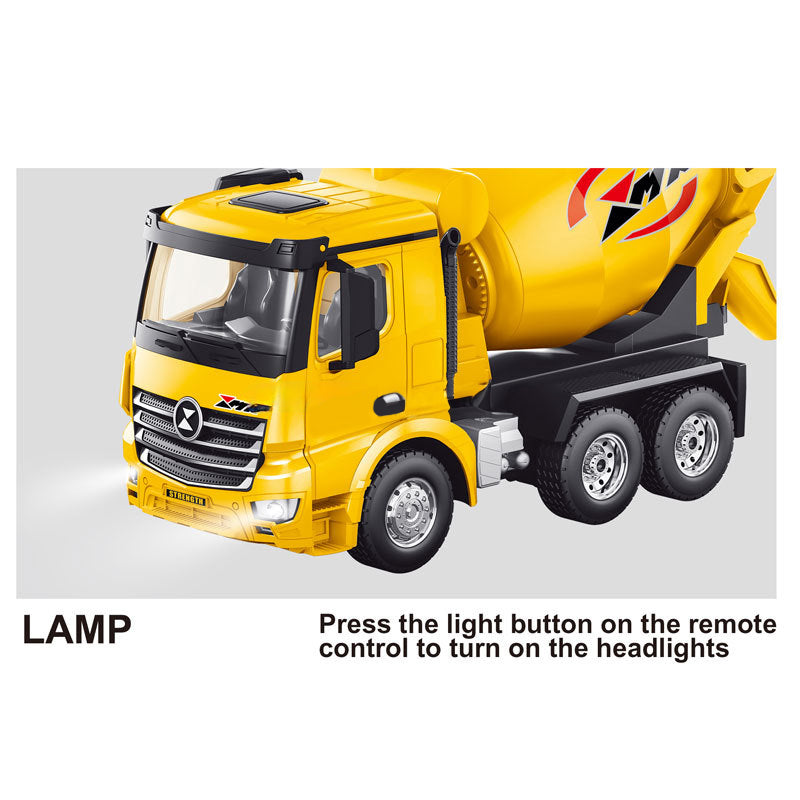 ZMX Engineering Cement Mixer Truck Toy with Remote Control