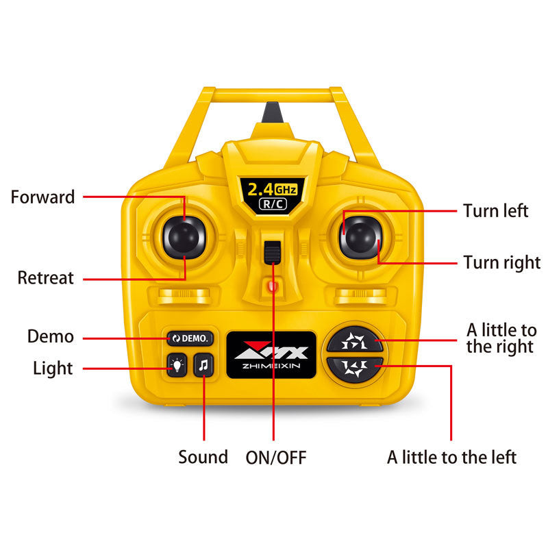 ZMX Engineering Cement Mixer Truck Toy with Remote Control