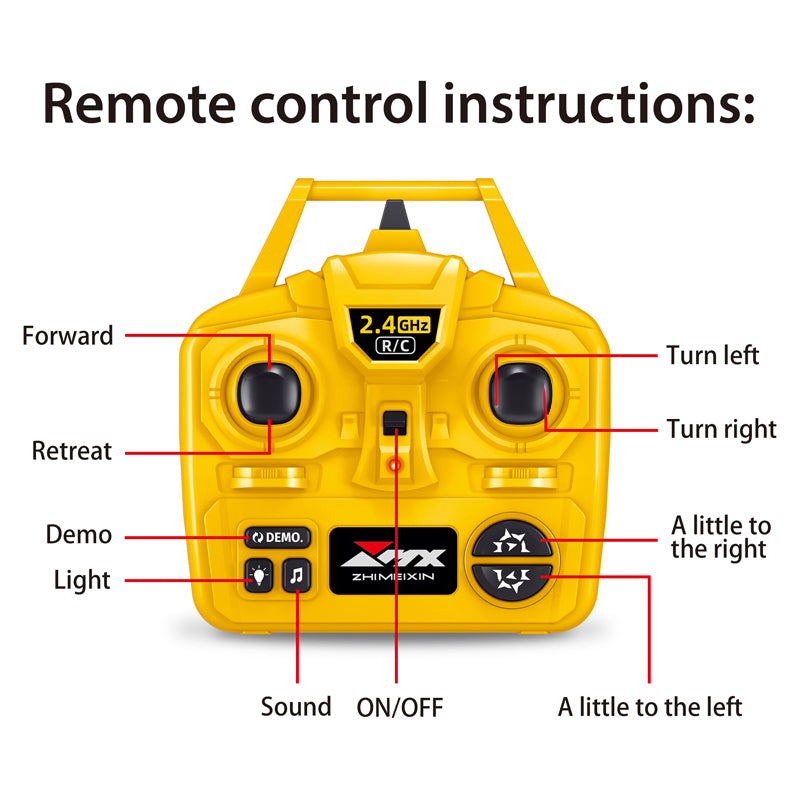 ZMX Engineering Dump Truck Toy with Remote Control
