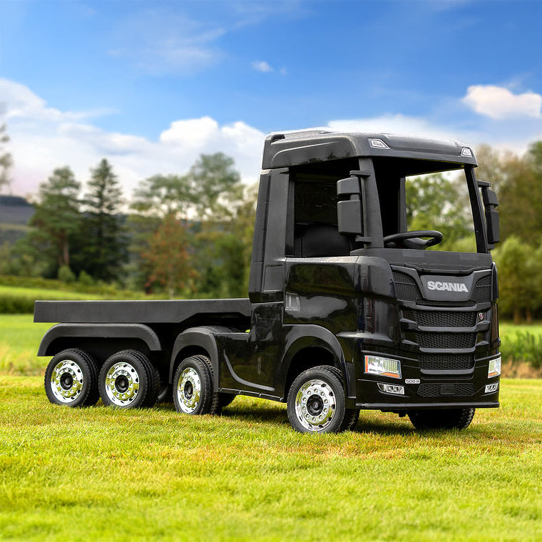 Official Scania Black 24v Ride-On Truck & Trailer