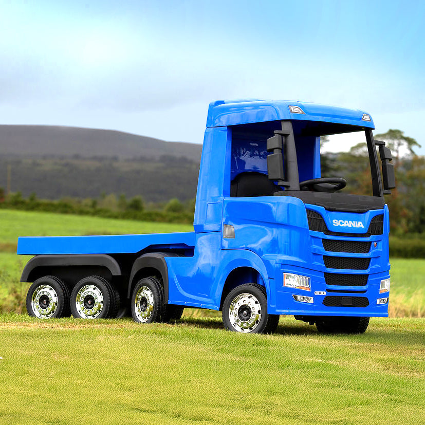 Xmas Club - Official Scania Blue 24V Ride-On Truck & Trailer
