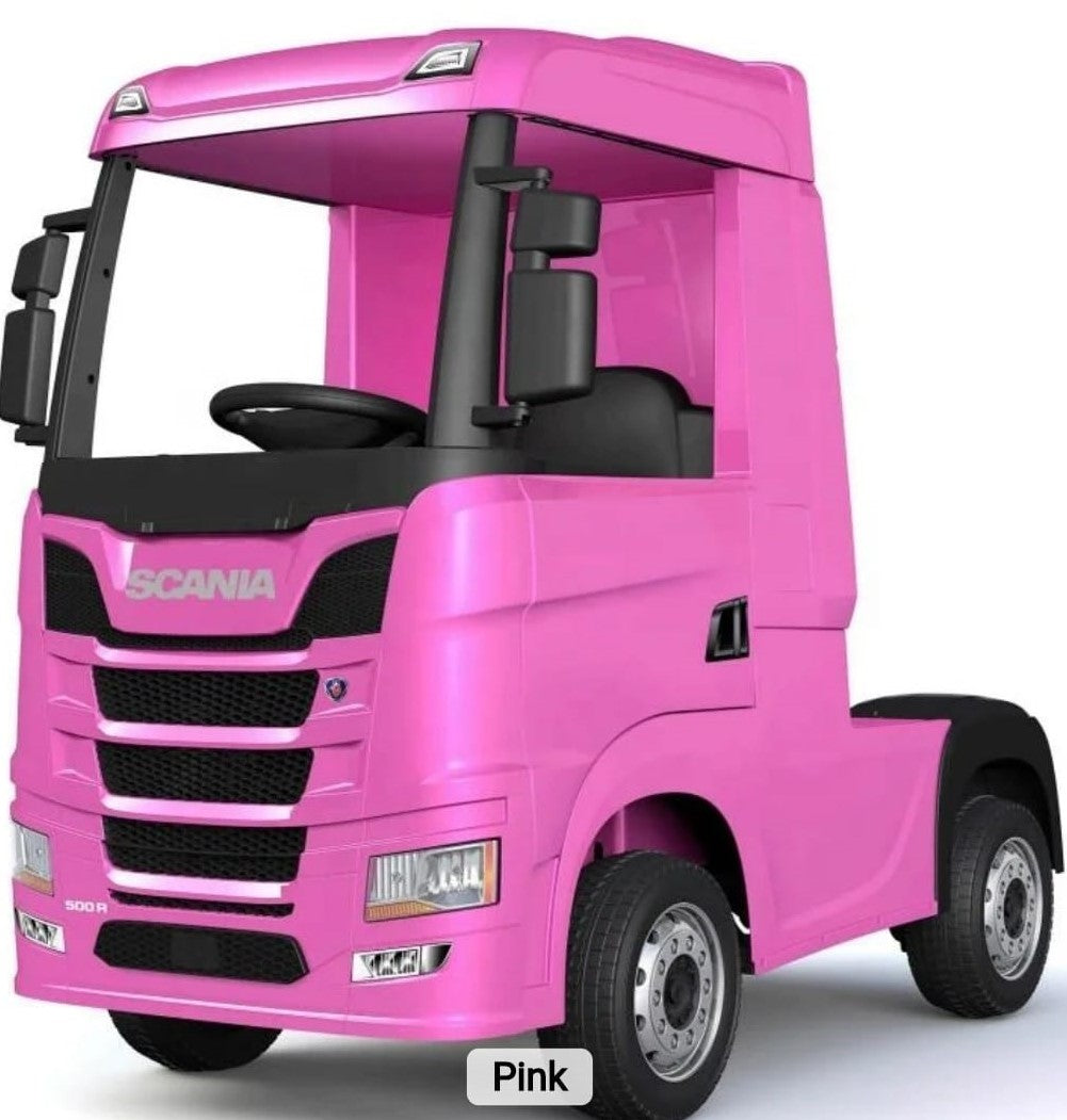 Xmas Club - Official Scania 24V Pink Ride-On Truck & Trailer