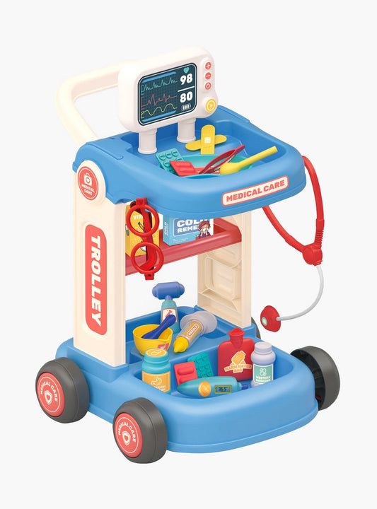 Medical Care Trolley Playset – 37 Pieces