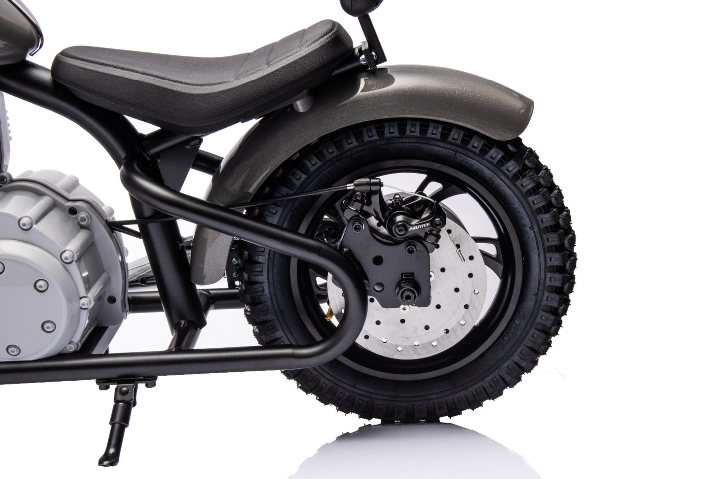 Xmas Club - 36V Electric Chopper Ride On with Twist Grip Throttle | Grey - Age 7+