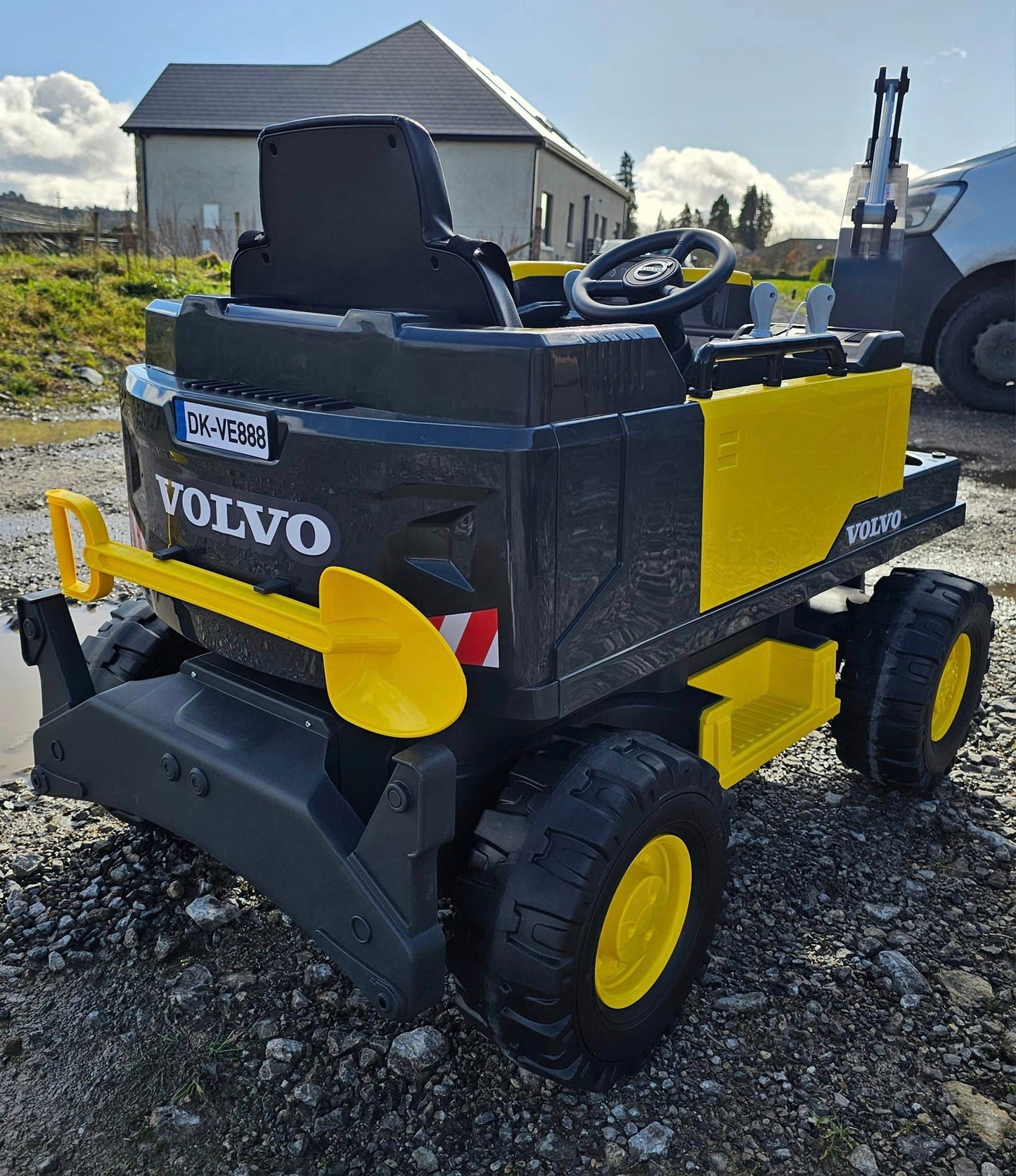 Licensed Volvo Electric Digger Ride On Excavator | Outdoor Electric Toys