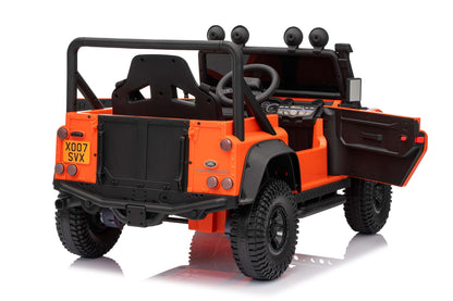 Xmas Club - Landrover Defender Official 12V Ride On | Orange