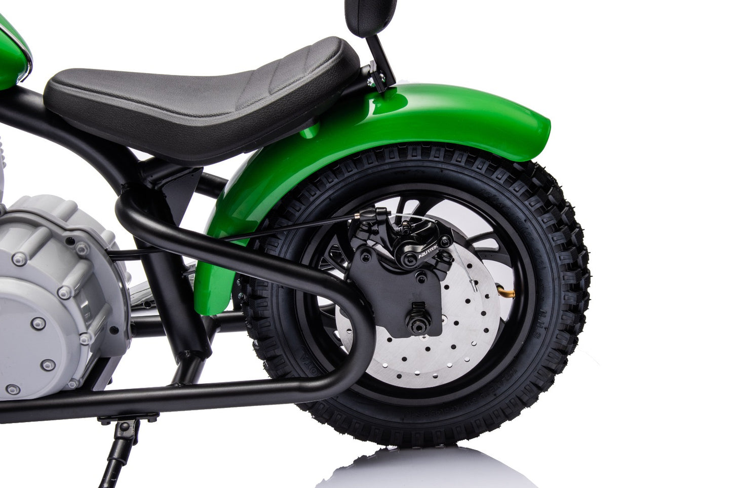 Xmas Club - 36V Electric Motor Cycle Ride On with Twist Throttle | Green - Age 7+