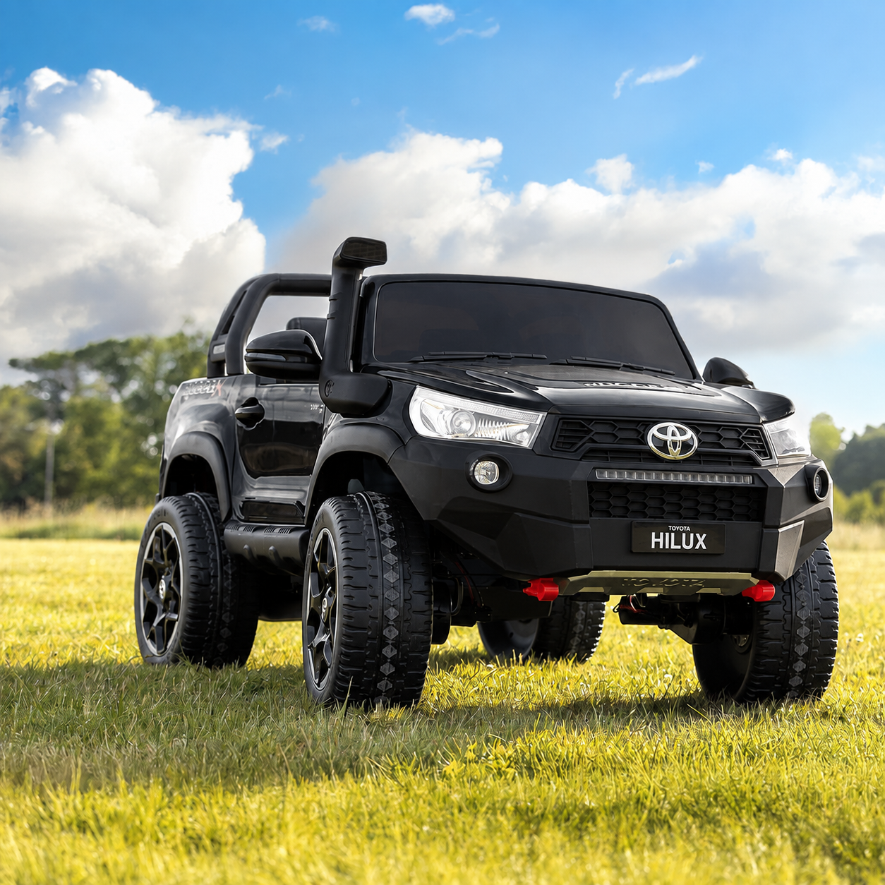 Xmas Club - Licensed 24V Toyota Hilux 2-Seater Ride-On in Black