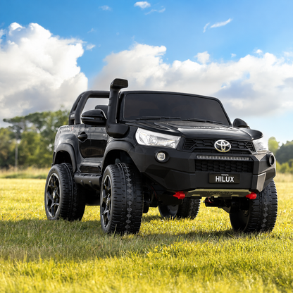 Xmas Club - Licensed 24V Toyota Hilux 2-Seater Ride-On in Black