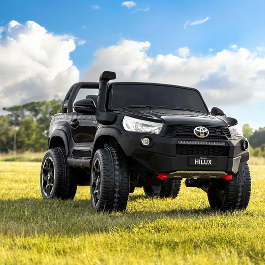 Xmas Club - Licensed 24V Toyota Hilux 2-Seater Ride-On in Black