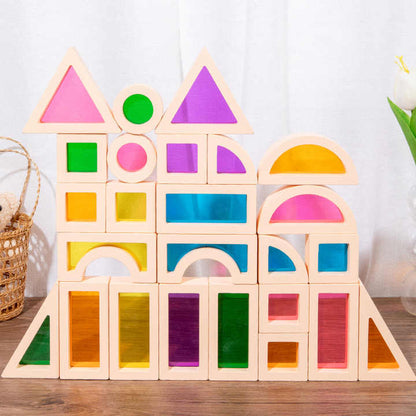 Rainbow Acrylic Building Blocks