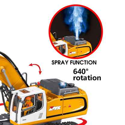 ZMX Engineering Excavator Construction Toy with Remote Control
