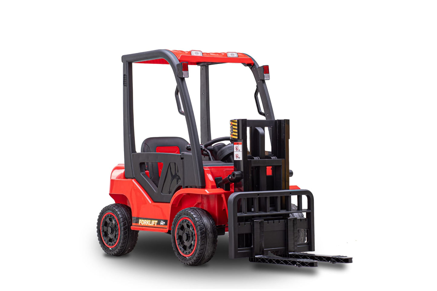 red fork lift ride on play toy