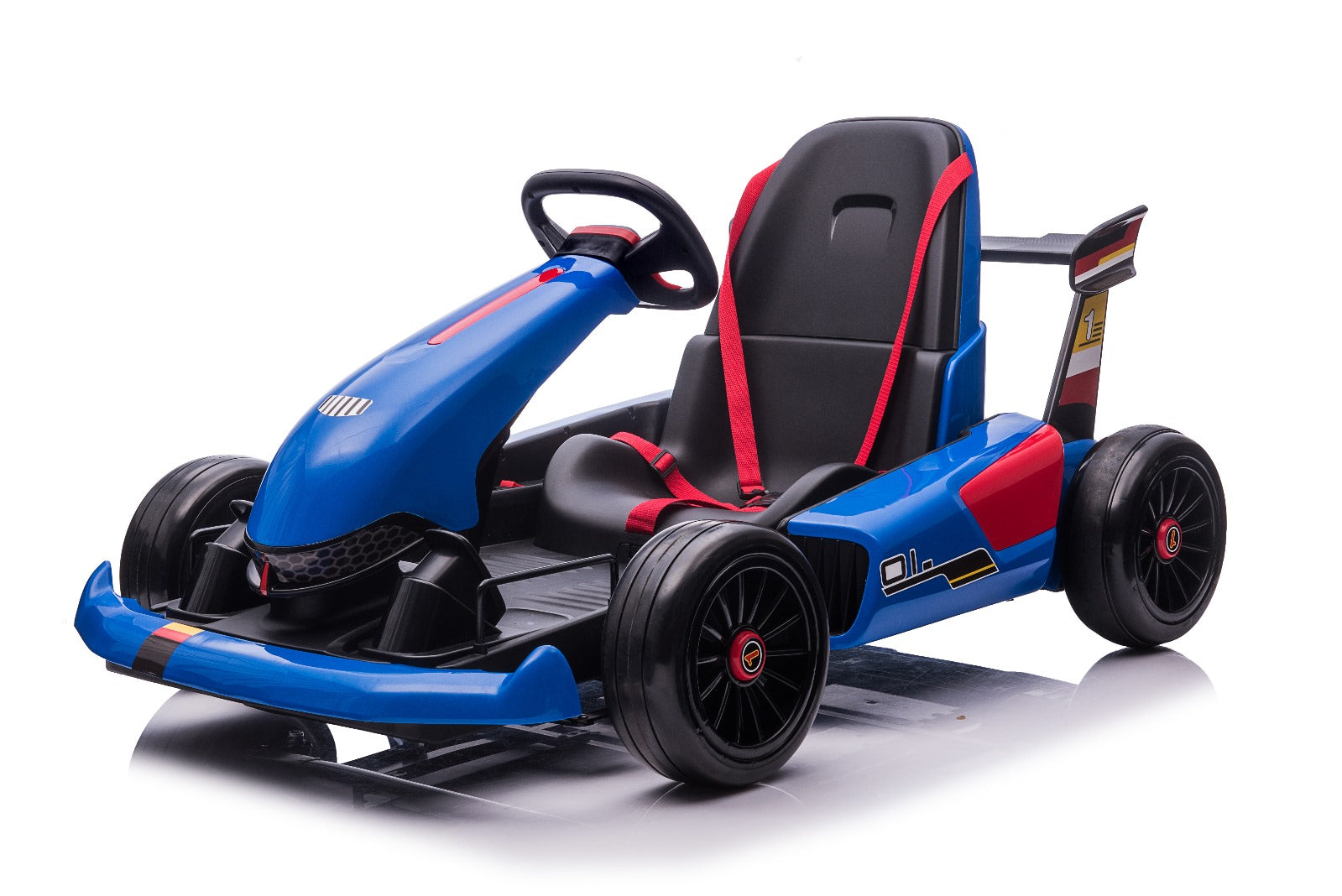 blue ride on kids go kart