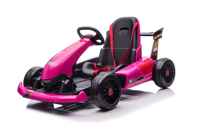 pink ride on kids go kart