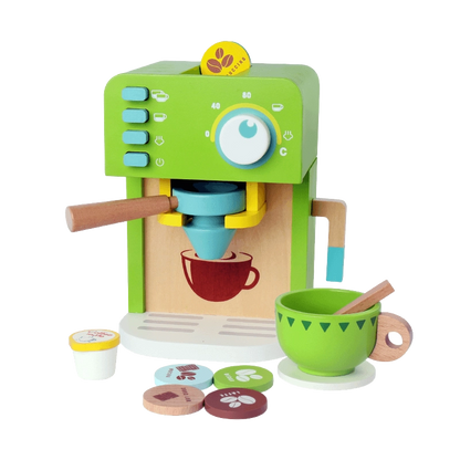 Leo & Friends Wooden Coffee Maker Set – 12 Piece