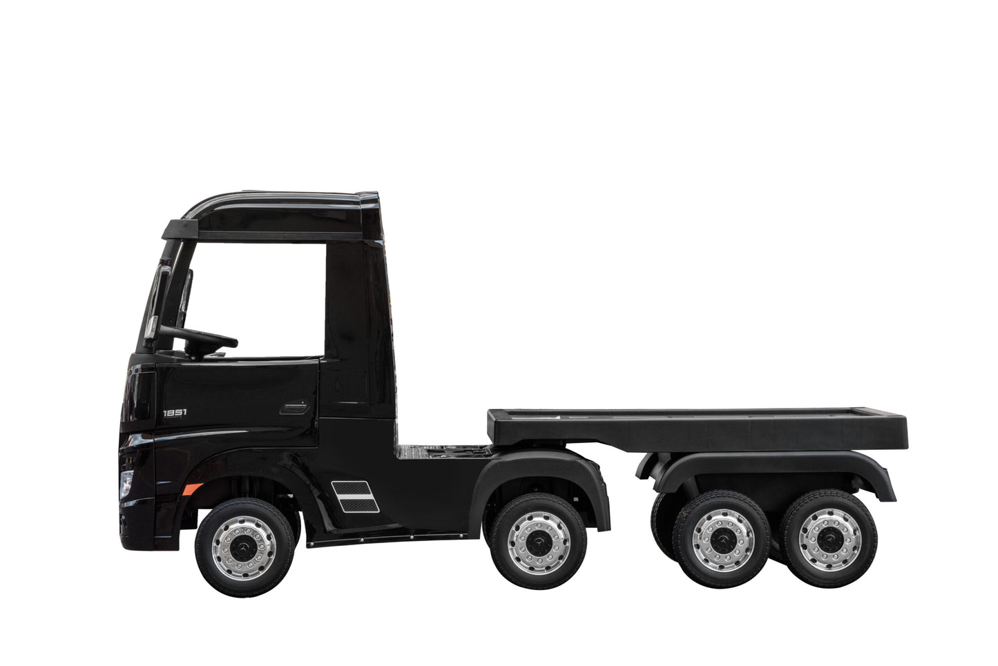 Licensed Mercedes Benz Black 24V Actro Lorry with Trailer - In Stock