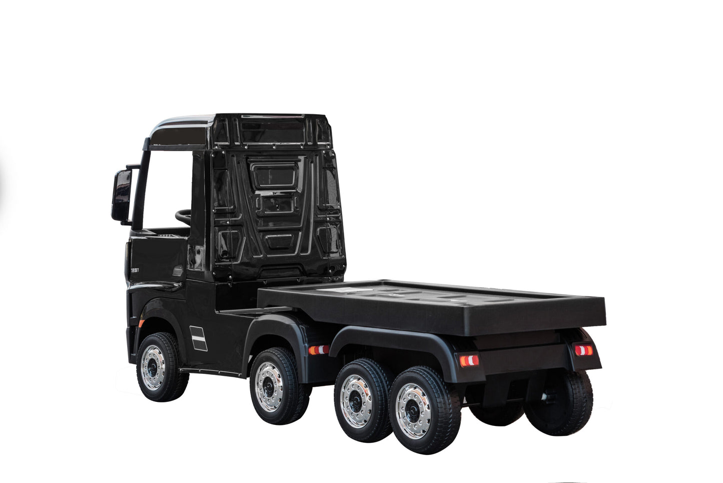 Licensed Mercedes Benz Black 24V Actro Lorry with Trailer - In Stock