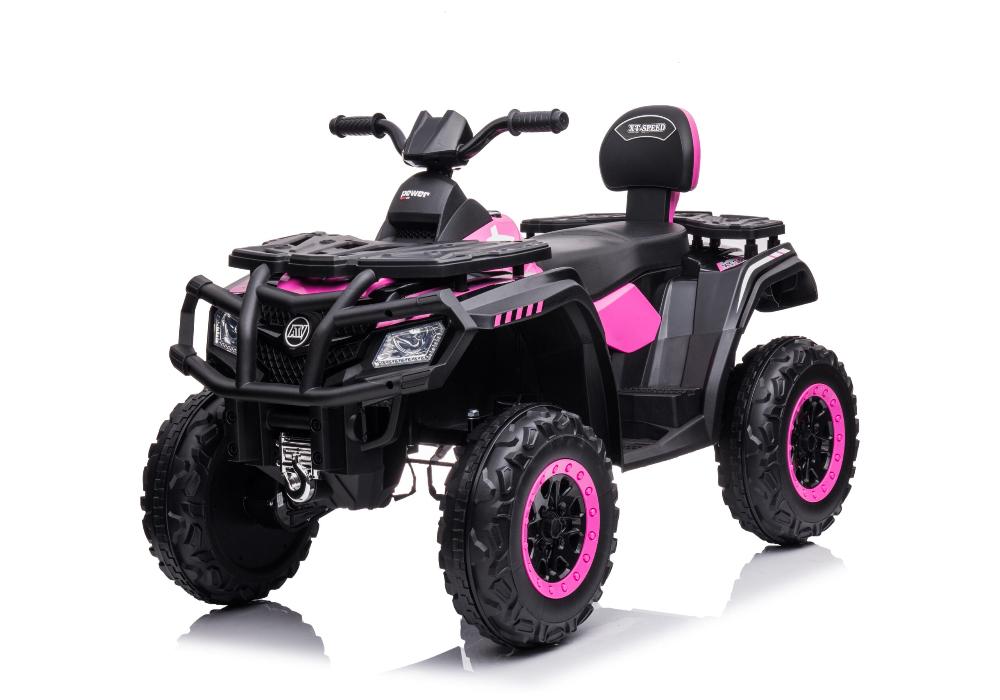 pink ride on quad for kids