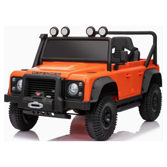 Landrover Defender Official 12V Ride On for Kids | Orange