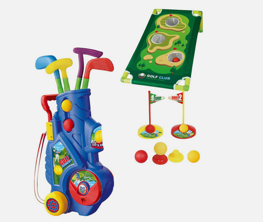 Toddlers Golf Set – Kids Golf Clubs, Putting Mat & Educational Indoor/Outdoor Golf Game