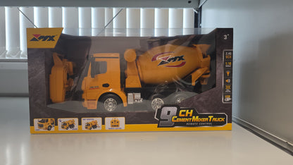 ZMX Engineering Cement Mixer Truck Toy with Remote Control