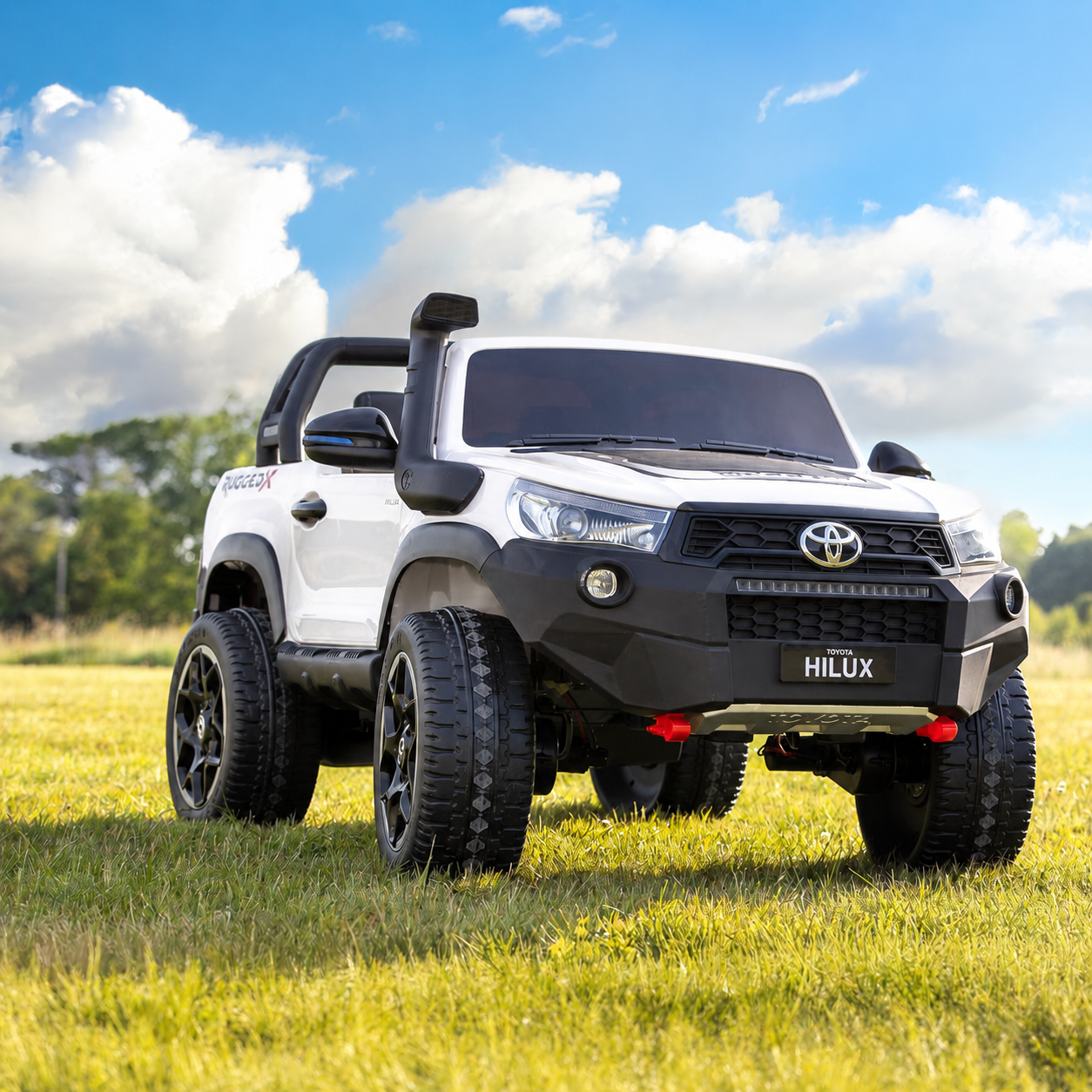 Xmas Club - Licensed 24V Toyota Hilux 2-Seater Ride-On in White
