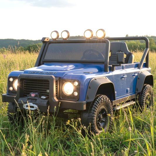 Xmas Club - Landrover Defender Official 12V Ride On | Blue