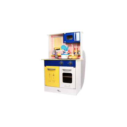 Leo & Friends Wooden Light & Sound Kitchen Set – Pretend Play Cooking 3+