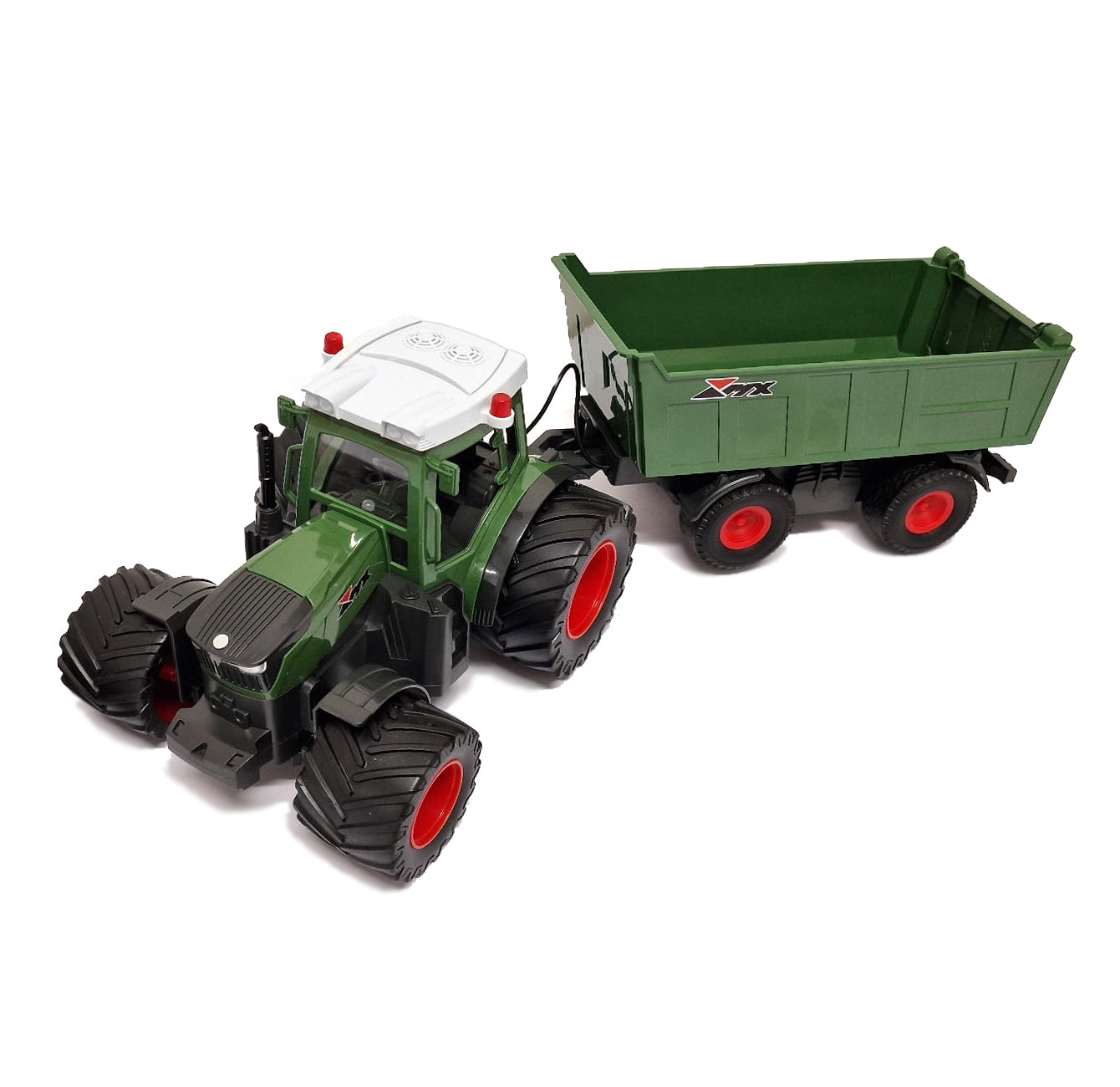 Green Farm Tractor with Remote Control