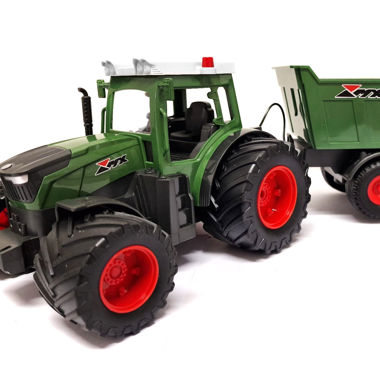 Green Farm Tractor with Remote Control
