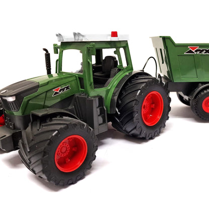Green Farm Tractor with Remote Control