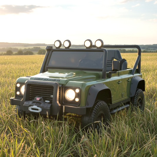Xmas Club - Landrover Defender Official 12V Ride On | Green
