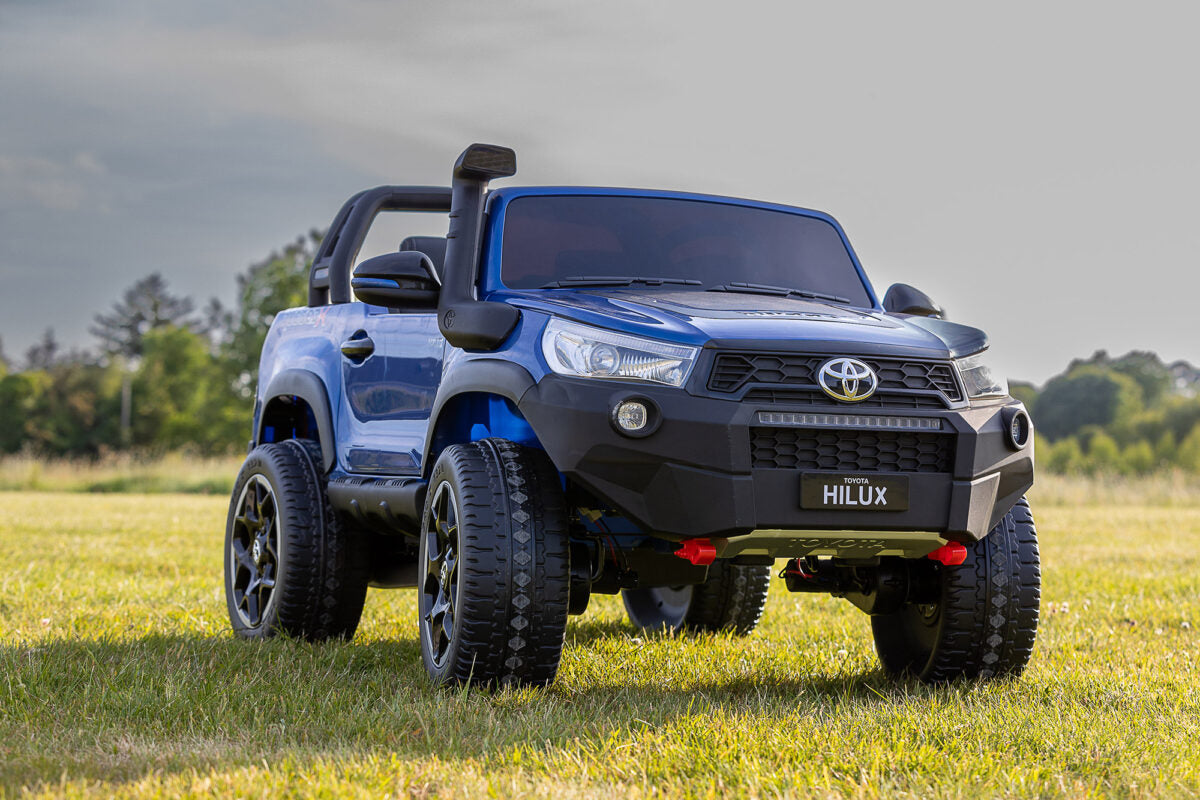 Licensed Toyota Hilux Blue RuggedX 2-Seater 24V Ride-On Jeep