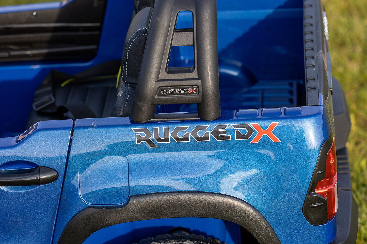 Licensed Toyota Hilux Blue RuggedX 2-Seater 24V Ride-On Jeep