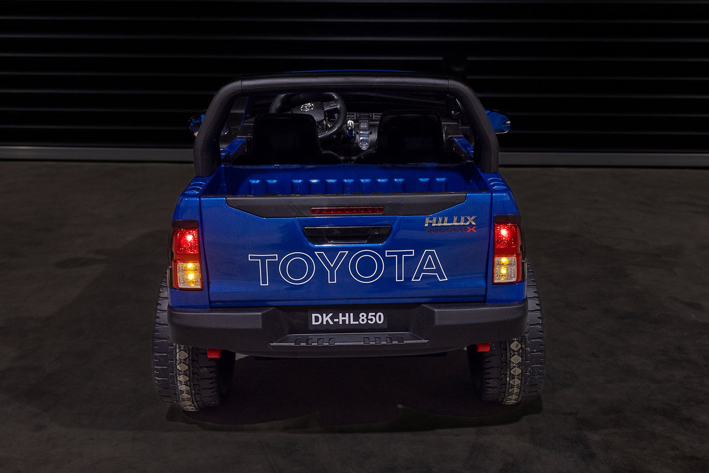 Licensed Toyota Hilux Blue RuggedX 2-Seater 24V Ride-On Jeep