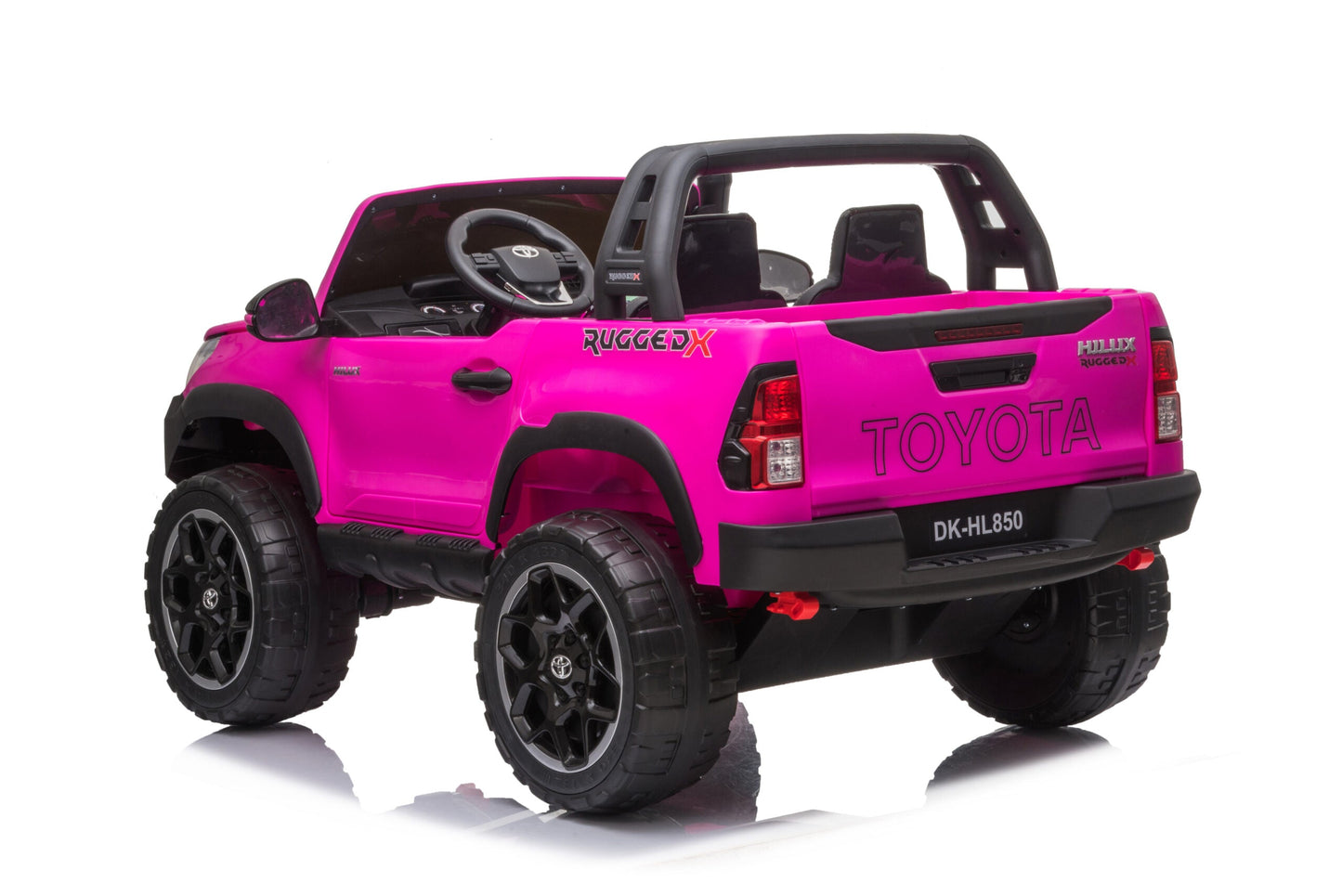 Licensed Toyota Pink Hilux RuggedX 2-Seater 24V Ride-On Jeep - In Stock