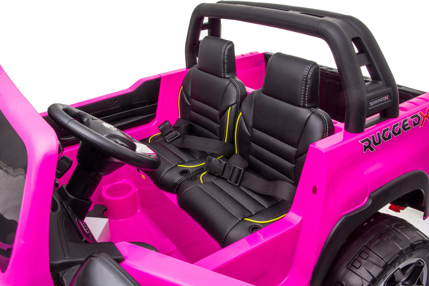 Licensed Toyota Pink Hilux RuggedX 2-Seater 24V Ride-On Jeep - In Stock