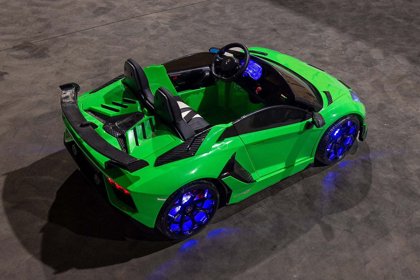 Licensed Green Lamborghini Ride-On Electric Outdoor Car - In Stock