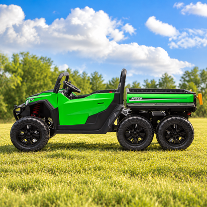 Xmas Club - 24V Two Seat Gator Ride On Electric Vehicle in Green