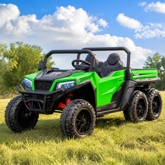 Xmas Club - 24V Two Seat Gator Ride On Electric Vehicle in Green